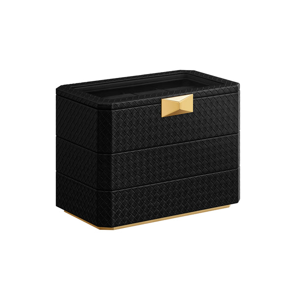 SONGMICS HOME RONNE Kollektion - Uhrenbox 3 Ebenen JWB021B01