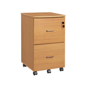 Rollcontainer Buchenfarben