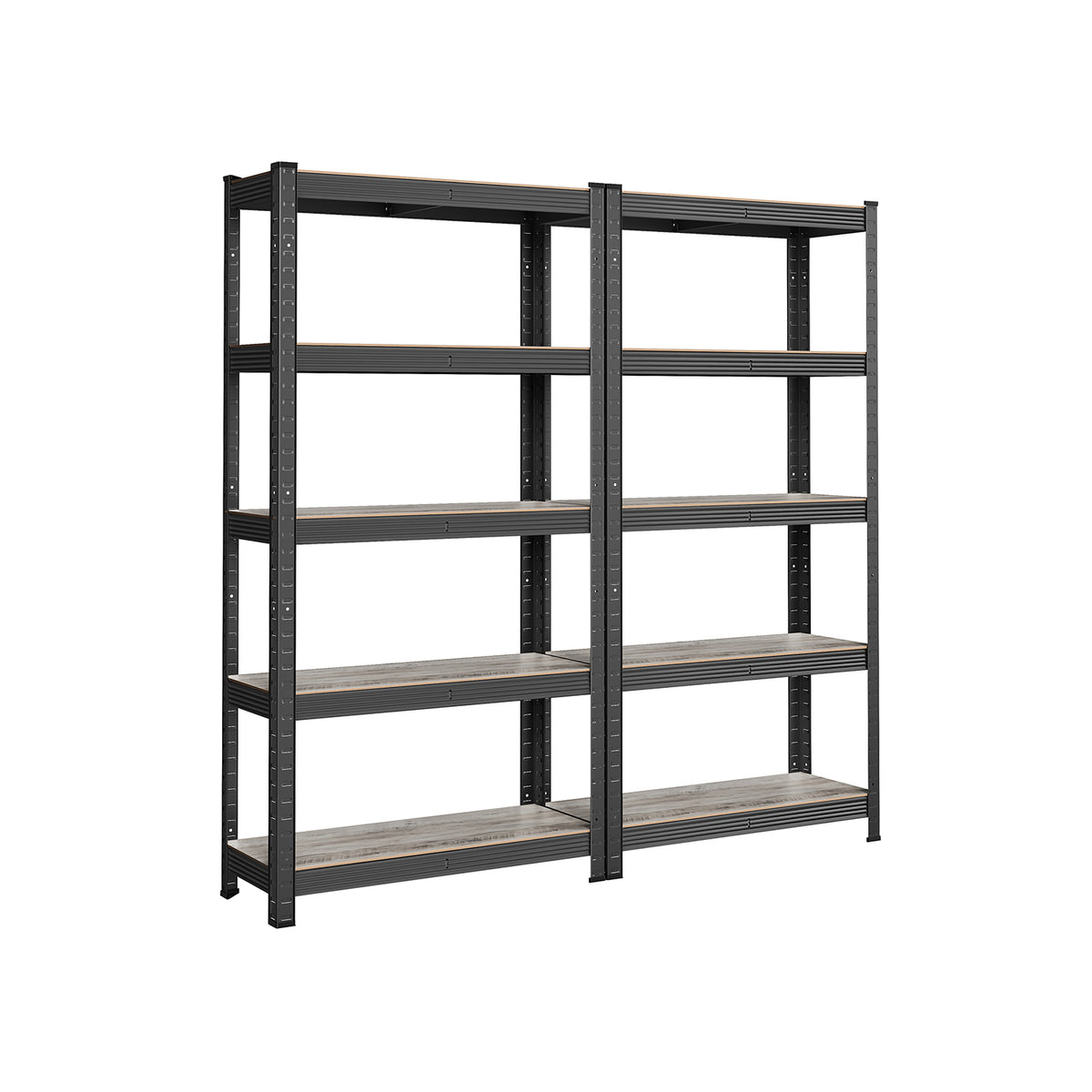 2er Set Lagerregal 150 cm hoch