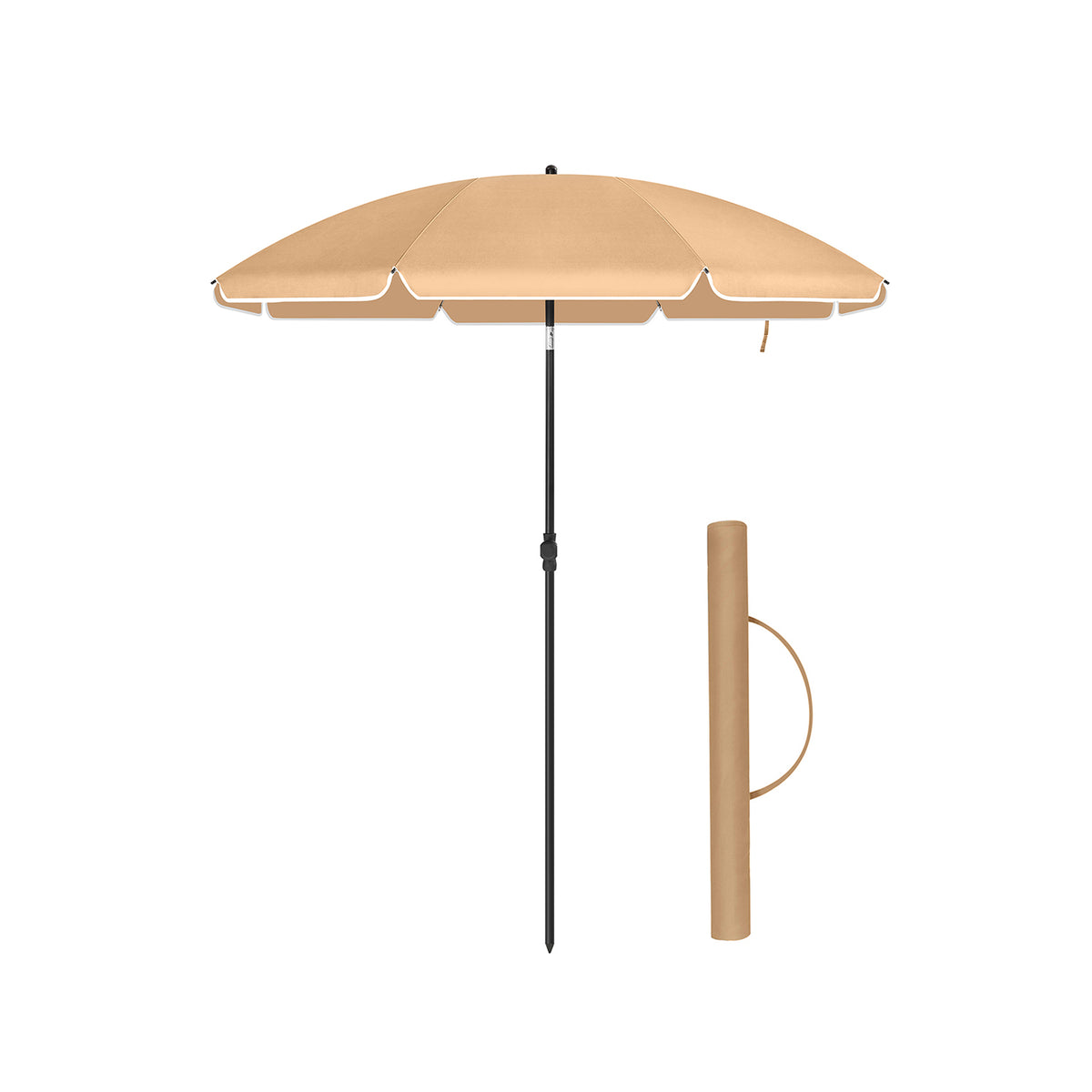 Sonnenschirm für Strand taupe