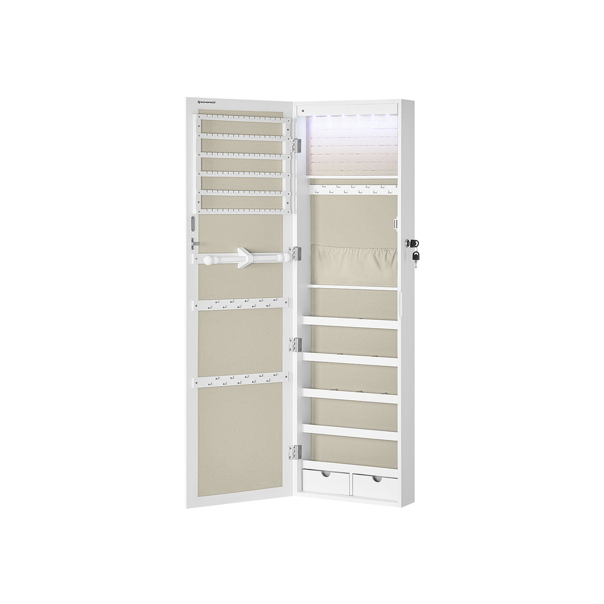 Hängender Schmuckschrank zur Wandmontage