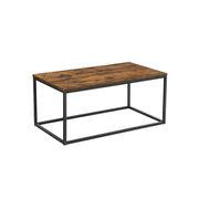 Couchtisch mit Metallgestell vintagebraun-schwarz