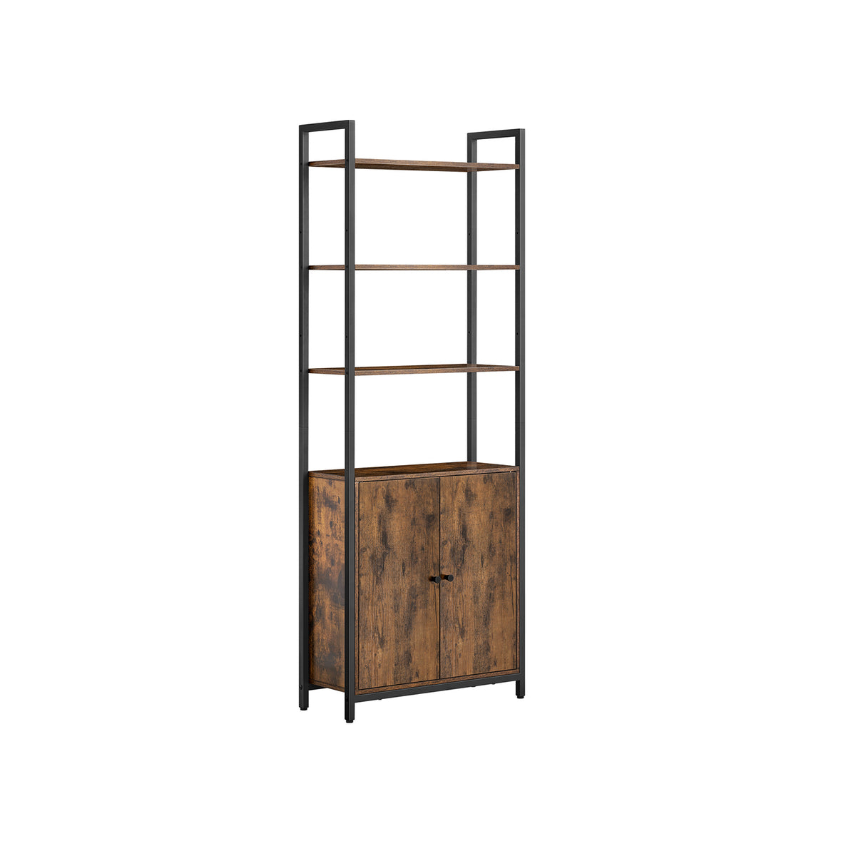 Bücherregal 24 x 60 x 159,5 cm vintagebraun-tintenschwarz