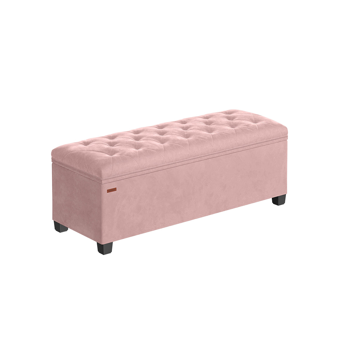 Sitzhocker mit Stauraum 40 x 110 x 40 cm pastellrosa